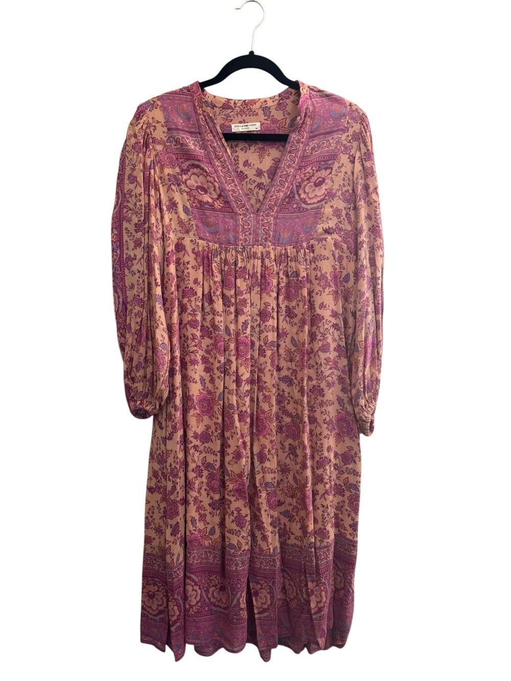 Spell & The Gypsy Dress XXS Womens Folk Song Boho Blossom Floral Midi #NE34
